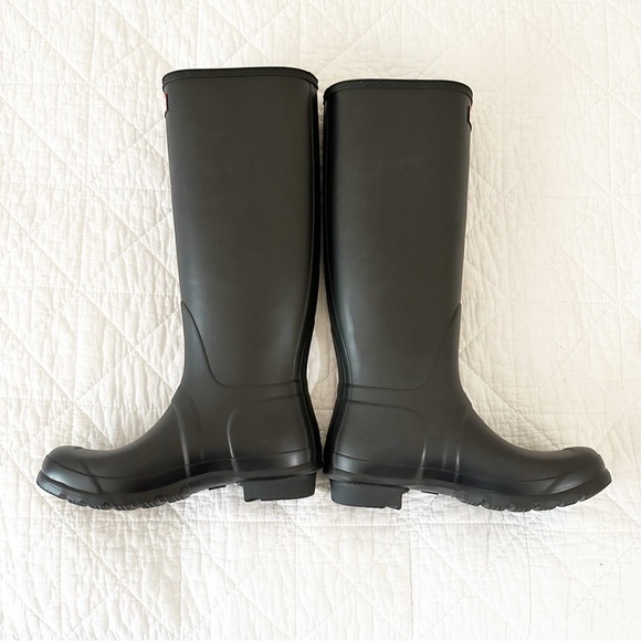 NEW HUNTER Original Tall Rain Boots Black 9 NWOT - Picture 4 of 9